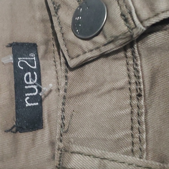 Nwt RUE21 JEANS WOMENS Sz 0 Brown Distressed ripped Get The Lift Lightweigt New - Picture 10 of 10